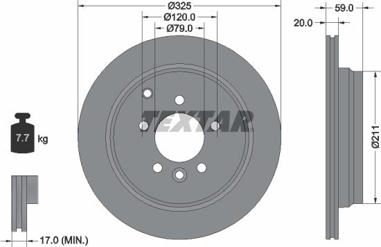 Textar 92147603 - Disc frana aaoparts.ro