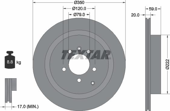 Textar 92147703 - Disc frana aaoparts.ro