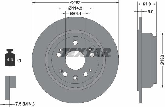 Textar 92165803 - Disc frana aaoparts.ro