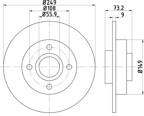 Textar 92168600 - Disc frana aaoparts.ro