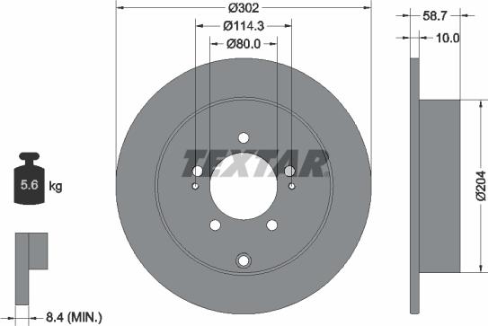 Textar 92167003 - Disc frana aaoparts.ro