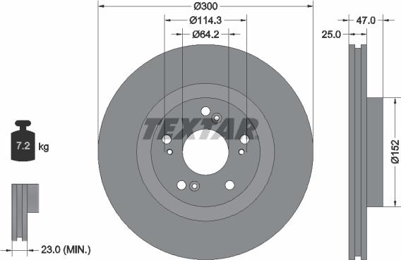 Textar 92186503 - Disc frana aaoparts.ro