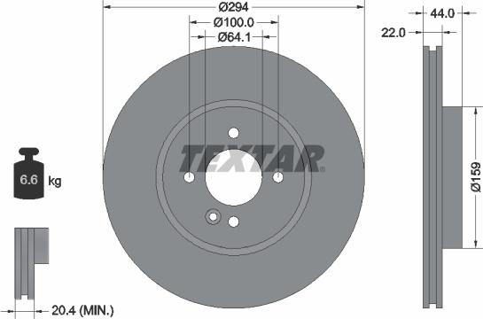 Textar 92183505 - Disc frana aaoparts.ro