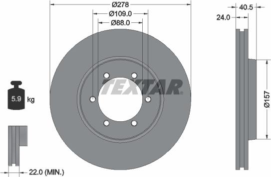 Textar 92138400 - Disc frana aaoparts.ro