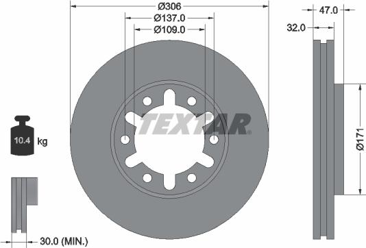 Textar 92138300 - Disc frana aaoparts.ro