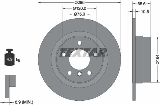 Textar 92133100 - Disc frana aaoparts.ro