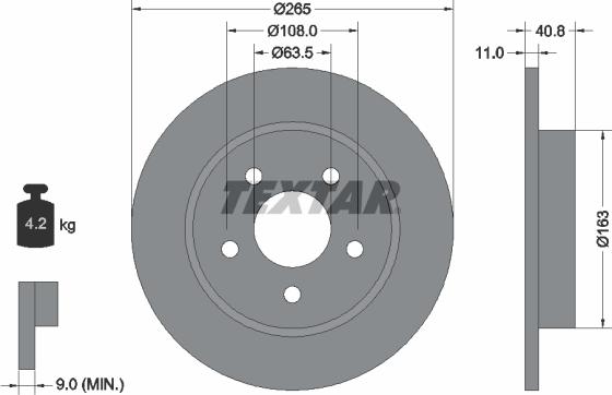 Textar 92133703 - Disc frana aaoparts.ro