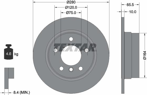 Textar 92132900 - Disc frana aaoparts.ro