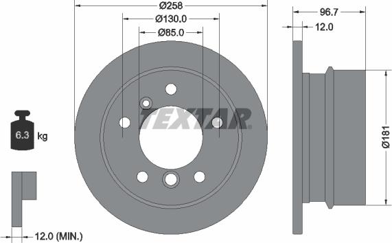 Textar 92137503 - Disc frana aaoparts.ro