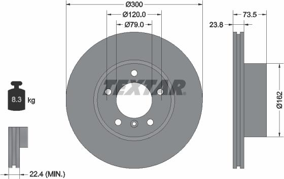 Textar 92137705 - Disc frana aaoparts.ro