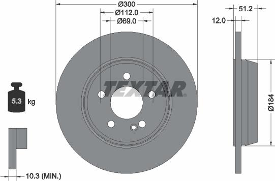 Textar 92353605 - Disc frana aaoparts.ro