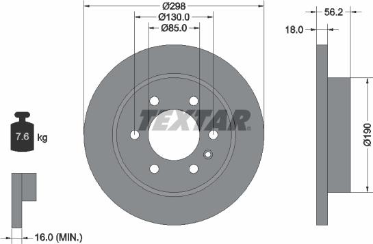 Textar 92301003 - Disc frana aaoparts.ro