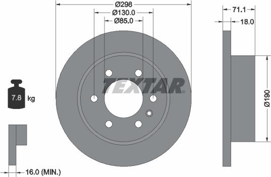 Textar 92301103 - Disc frana aaoparts.ro