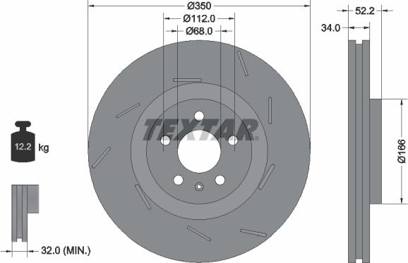 Textar 92319005 - Disc frana aaoparts.ro