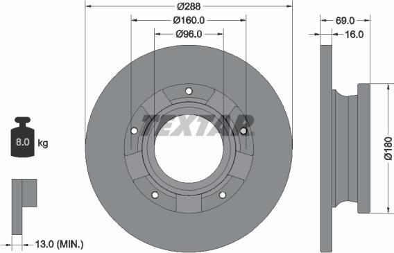 Textar 92316903 - Disc frana aaoparts.ro