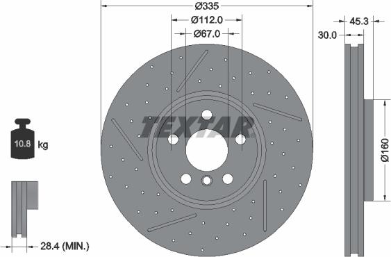 Textar 92317105 - Disc frana aaoparts.ro