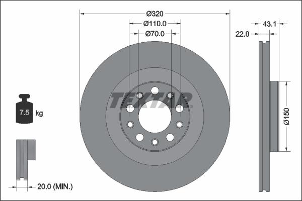 Textar 92337803 - Disc frana aaoparts.ro