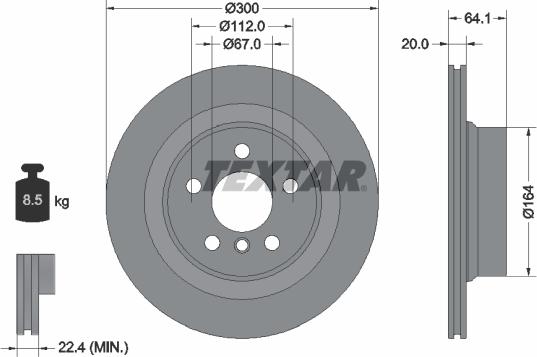 Textar 92326905 - Disc frana aaoparts.ro