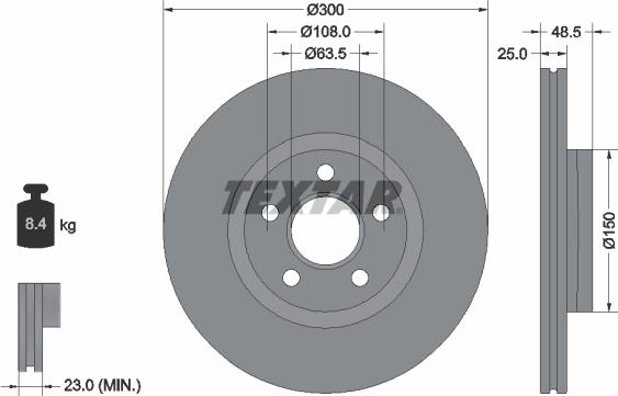 Textar 92326003 - Disc frana aaoparts.ro