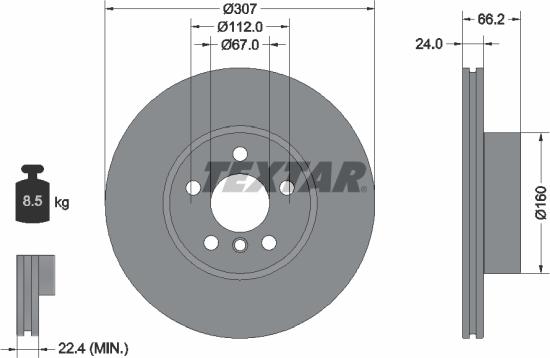 Textar 92326805 - Disc frana aaoparts.ro