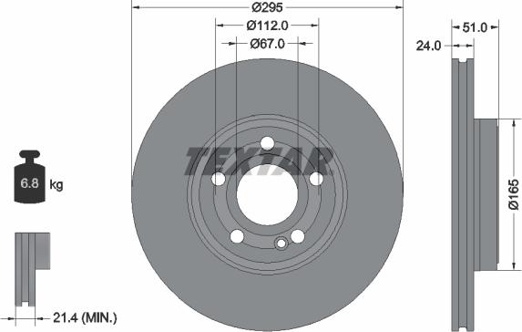 Textar 92323505 - Disc frana aaoparts.ro