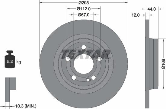 Textar 92323203 - Disc frana aaoparts.ro