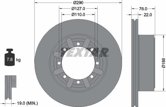 Textar 92322303 - Disc frana aaoparts.ro