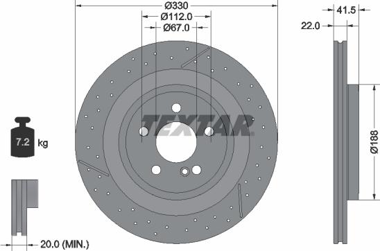 Textar 92290605 - Disc frana aaoparts.ro