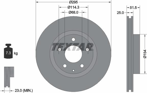 Textar 92267603 - Disc frana aaoparts.ro