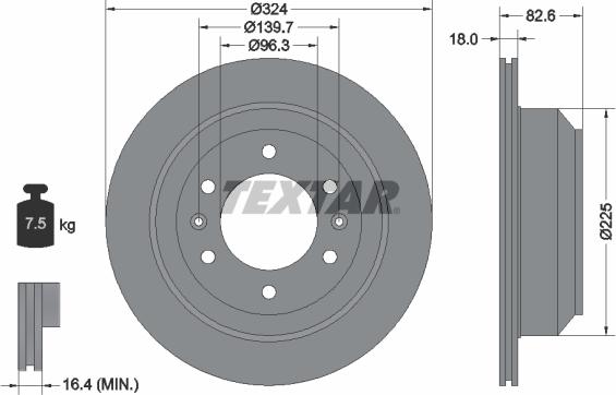 Textar 92203900 - Disc frana aaoparts.ro