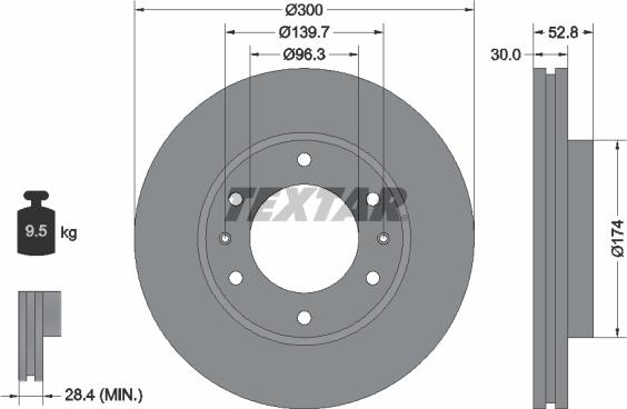 Textar 92203800 - Disc frana aaoparts.ro