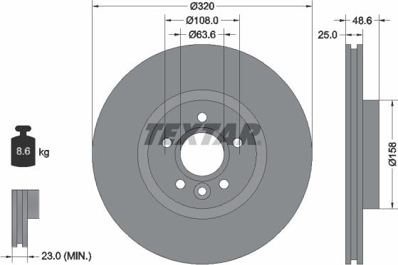 Textar 92282105 - Disc frana aaoparts.ro