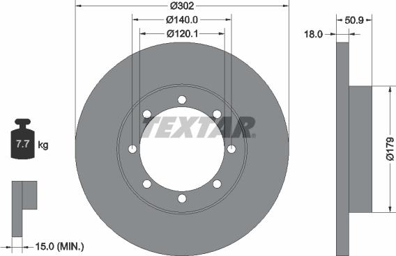 Textar 92230803 - Disc frana aaoparts.ro