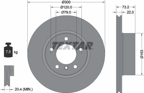 Textar 92238505 - Disc frana aaoparts.ro