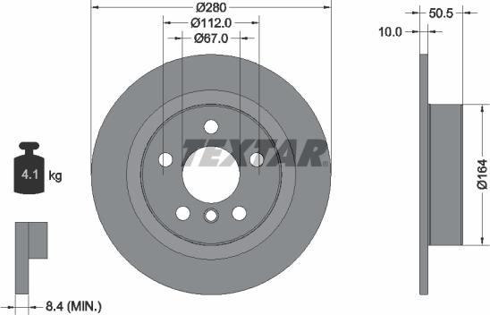 Textar 92274603 - Disc frana aaoparts.ro