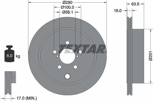 Textar 92270903 - Disc frana aaoparts.ro