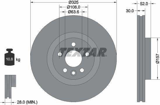 Textar 92278603 - Disc frana aaoparts.ro