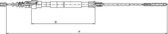 Textar 44003500 - Cablu, frana de parcare aaoparts.ro