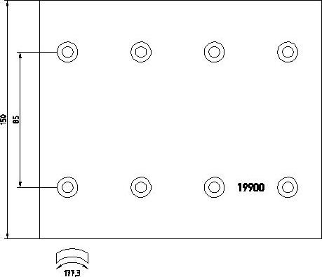 Textar 1990002 - Set garnituri de frictiune, frana tambur aaoparts.ro