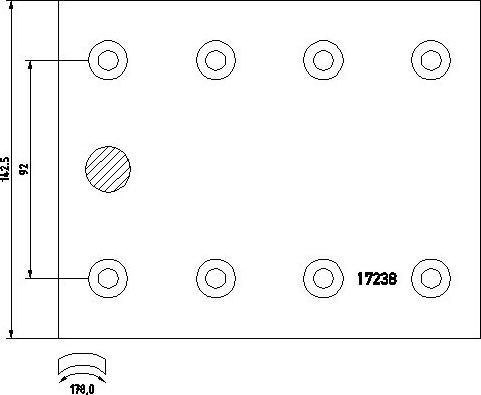 Textar 1723806 - Set garnituri de frictiune, frana tambur aaoparts.ro