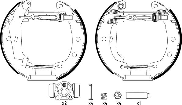 Textar 84049500 - Set saboti frana aaoparts.ro