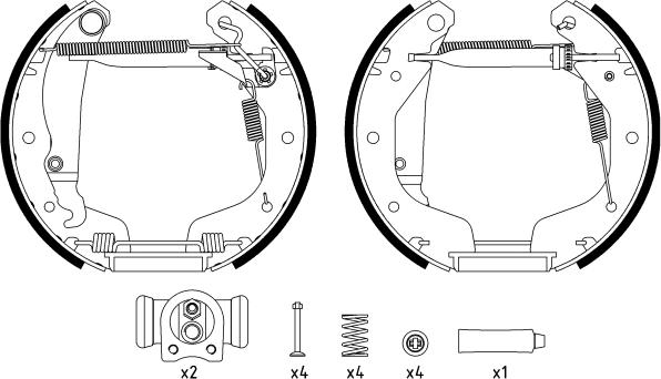 Textar 84044801 - Set saboti frana aaoparts.ro