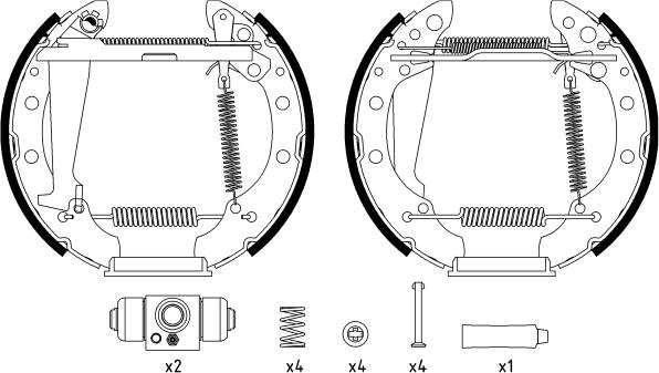 Textar 84044706 - Set saboti frana aaoparts.ro