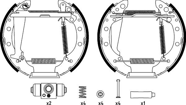 Textar 84044710 - Set saboti frana aaoparts.ro