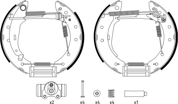 Textar 84048000 - Set saboti frana aaoparts.ro