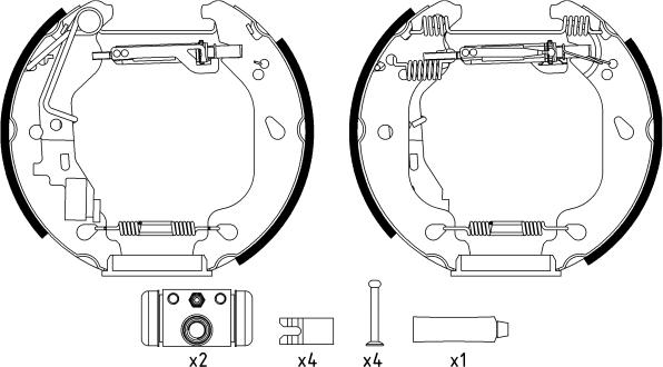 Textar 84054400 - Set saboti frana aaoparts.ro