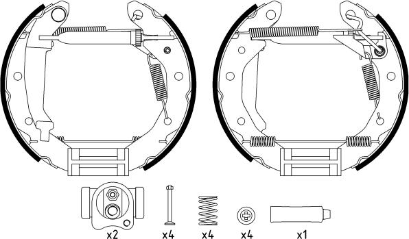 Textar 84054000 - Set saboti frana aaoparts.ro