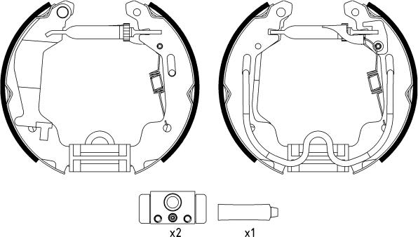 Textar 84058000 - Set saboti frana aaoparts.ro