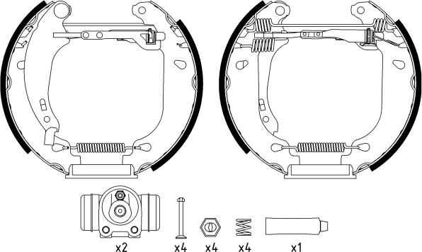 Textar 84053800 - Set saboti frana aaoparts.ro