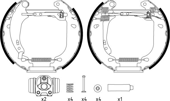 Textar 84053700 - Set saboti frana aaoparts.ro